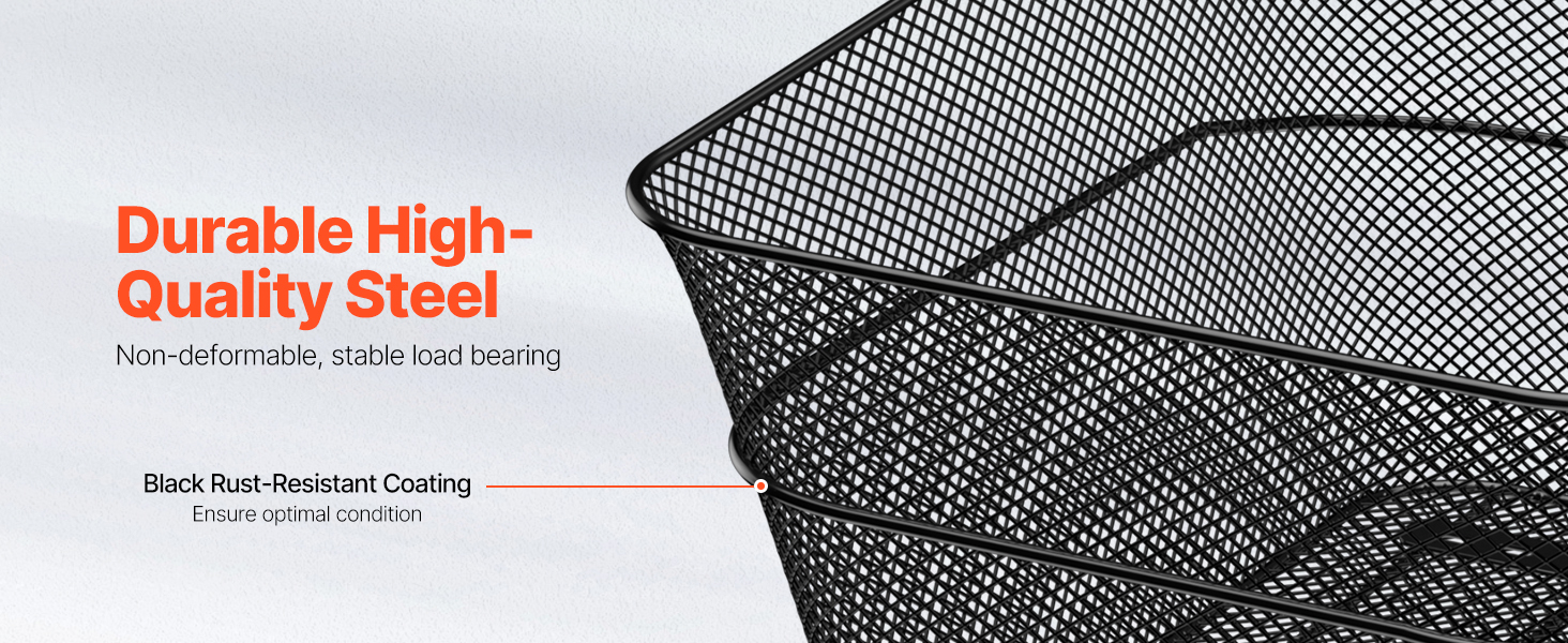 Metal bike basket rust-resistant coating detail