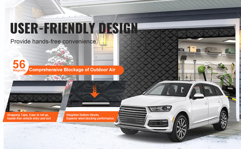 VEVOR 300D Oxford fabric and cotton garage door insulation curtain material