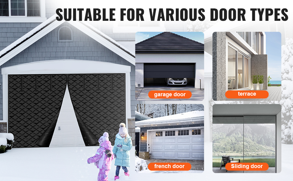 VEVOR garage door insulation curtain weighted bottom blocks