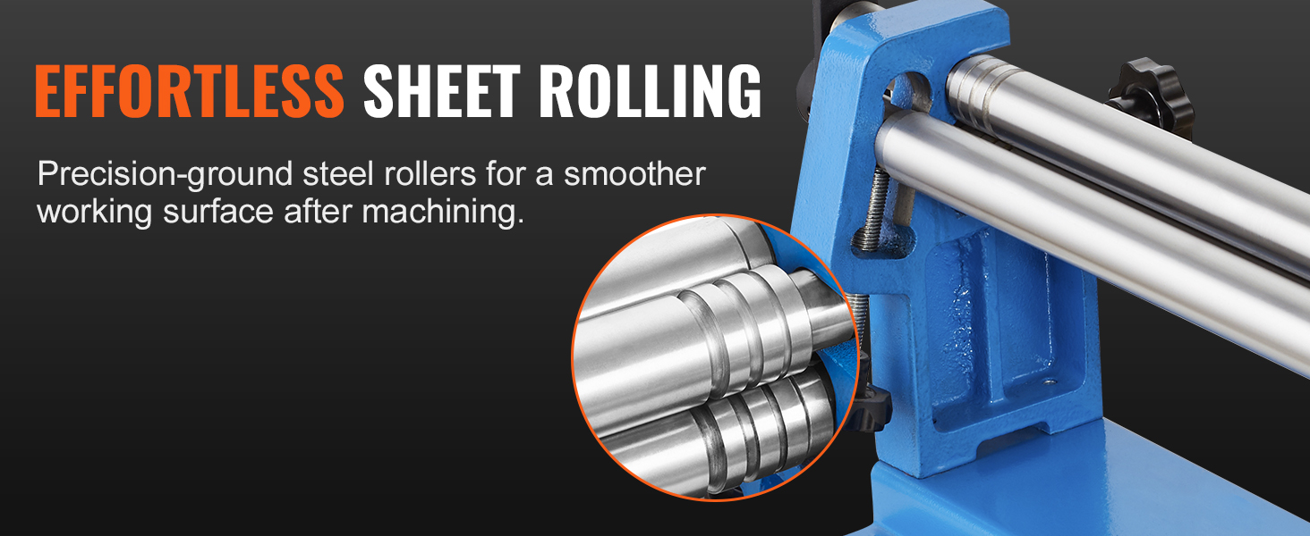 Mophorn 24″ Slip Roll Metal Bending Machine – Up To 16 Gauge Steel, Hand-Operated, With Two Removable Rollers – For Sheet Metal Forming