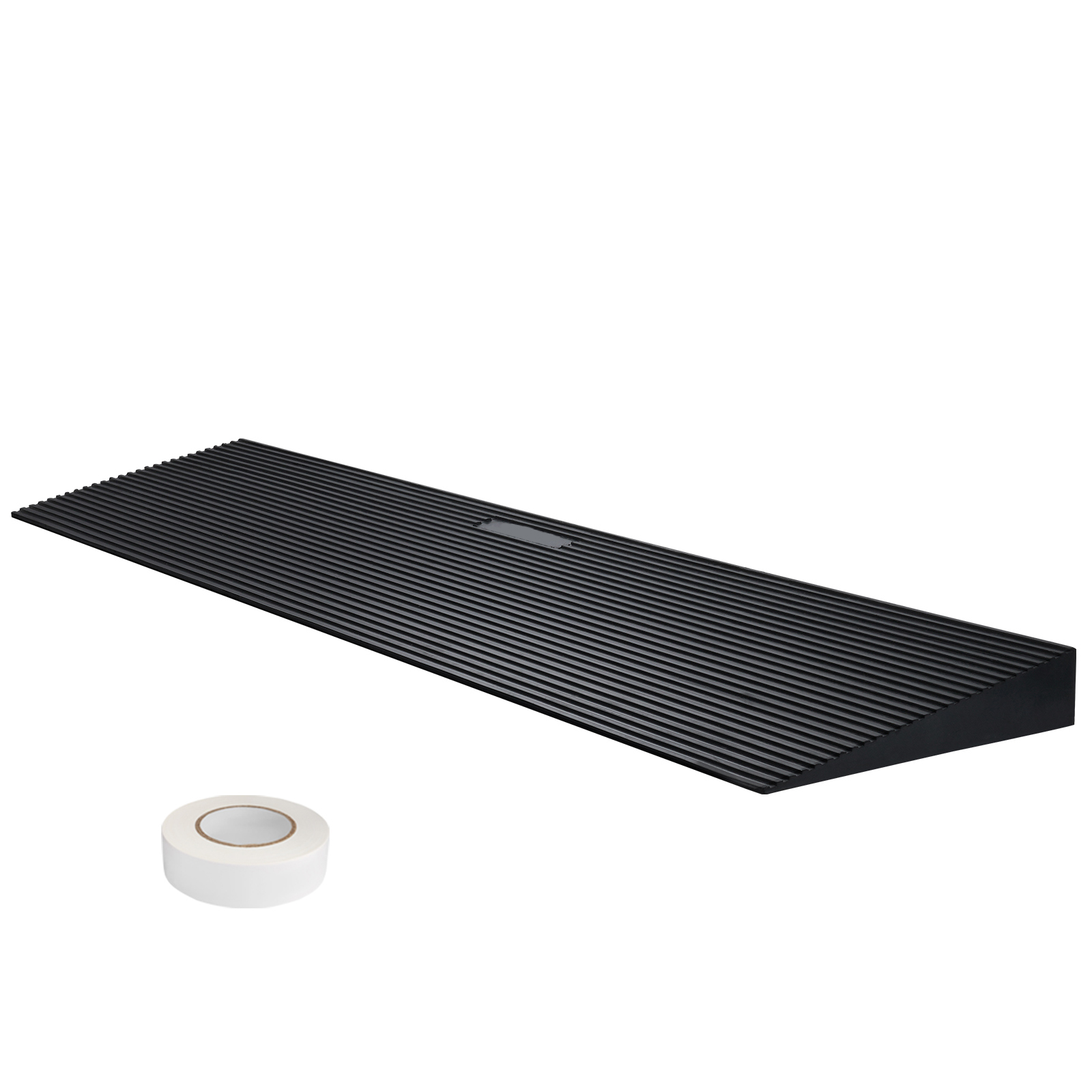 Uimoso 1.2"/1.6" Cuttable Threshold Ramp Rubber Solid Ramp 33069 lbs/15 T