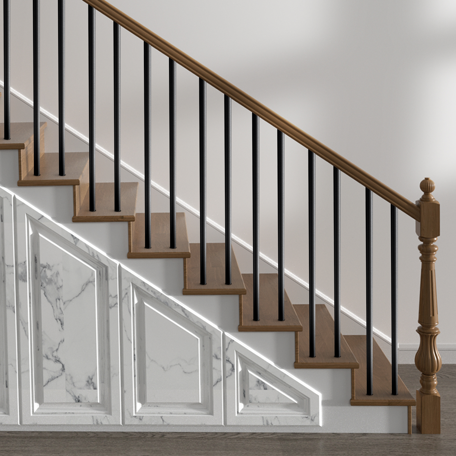 Uimoso Metal Staircase Deck Balusters 51/101/125 Pack 26/32/36 inch Aluminum - Produktbild 7