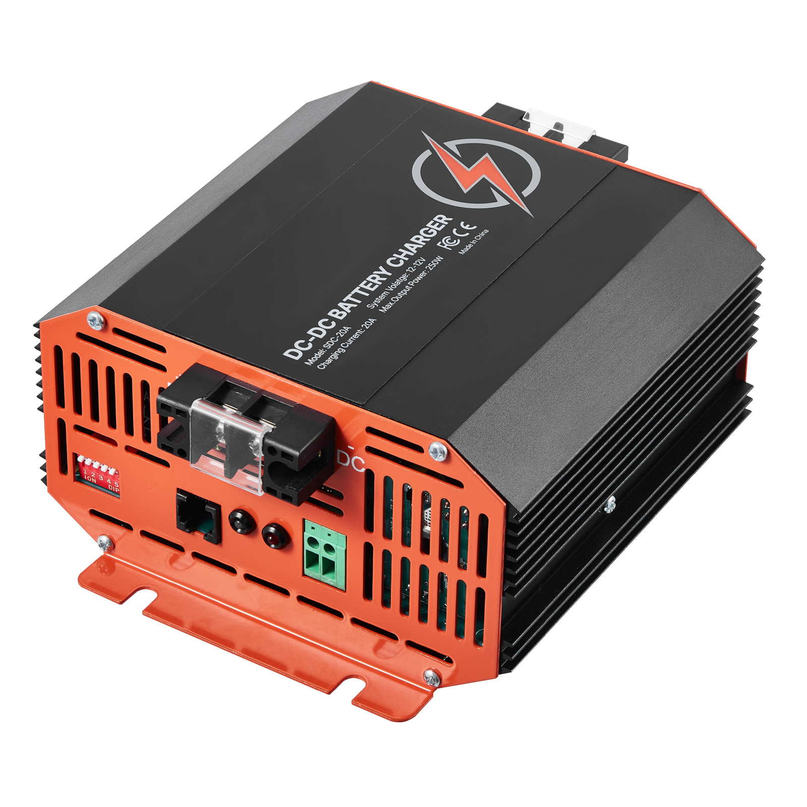Uimoso 12V DC Battery Charger 20-60A 250-750W for Lead-Acid & Lithium Batteries