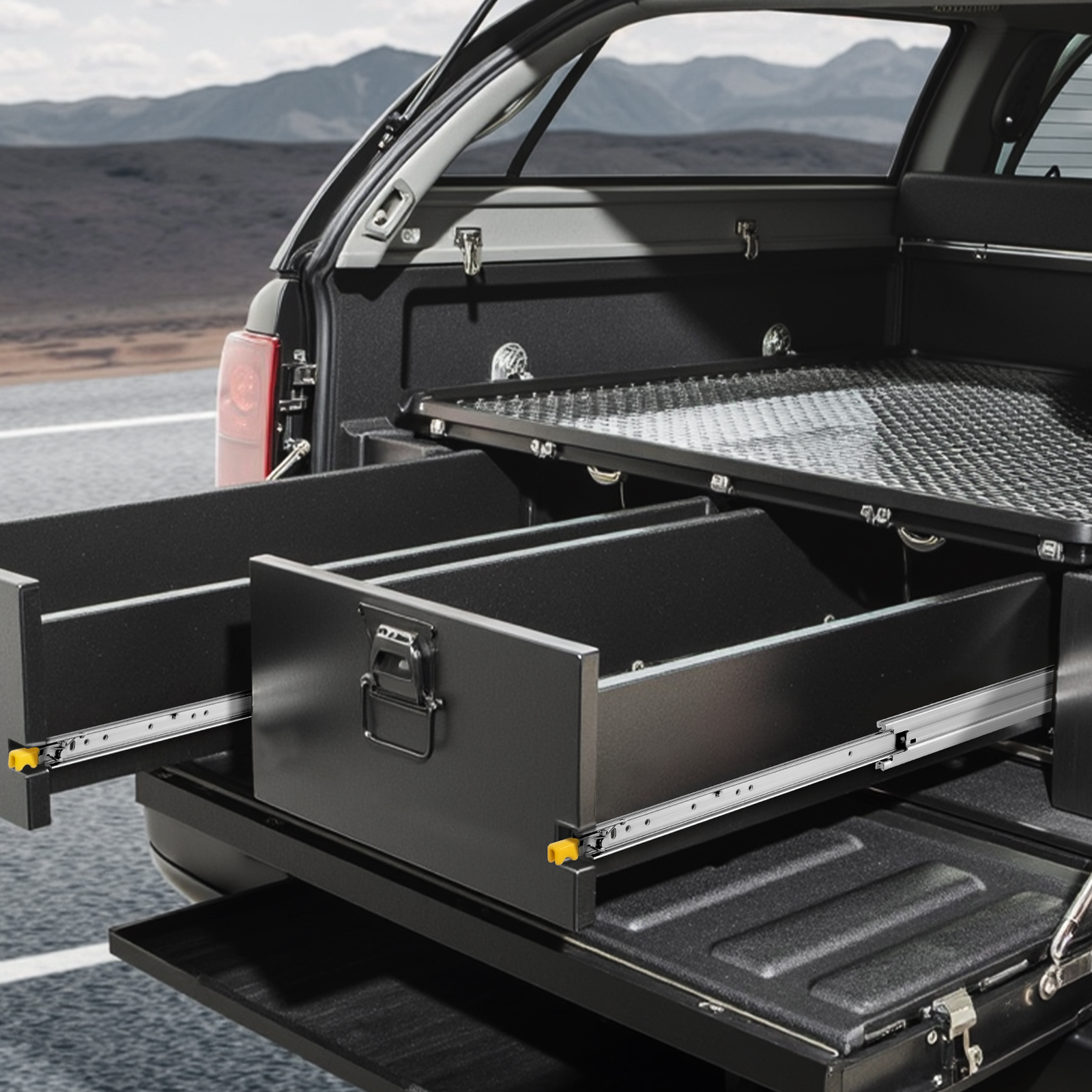 VEVOR 16in-60 in Full Extension Soft-Close Drawer Slides Ball Bearing Heavy Duty - Produktbild 7